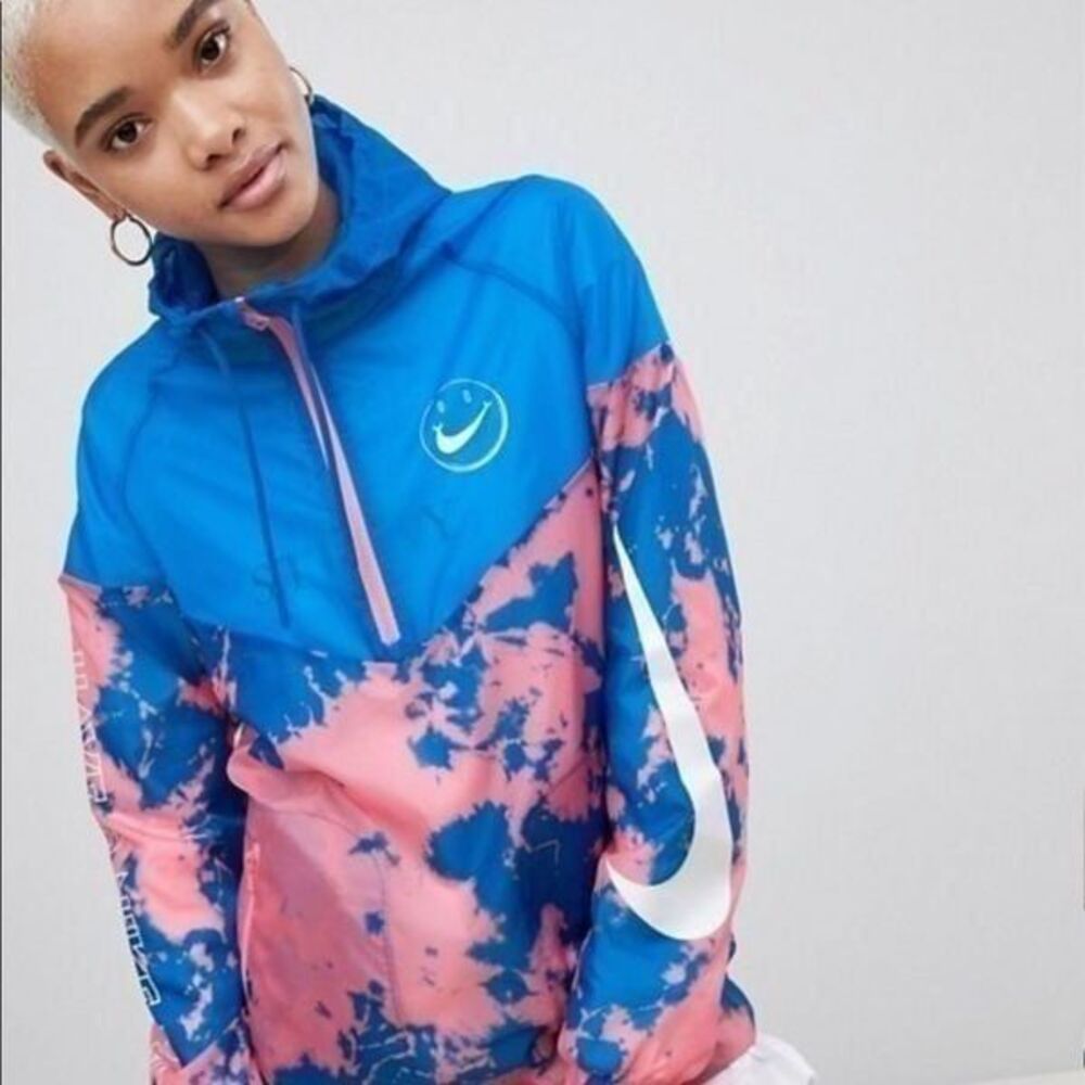 Nike Tie Dye Print Windbreaker Jacket XS